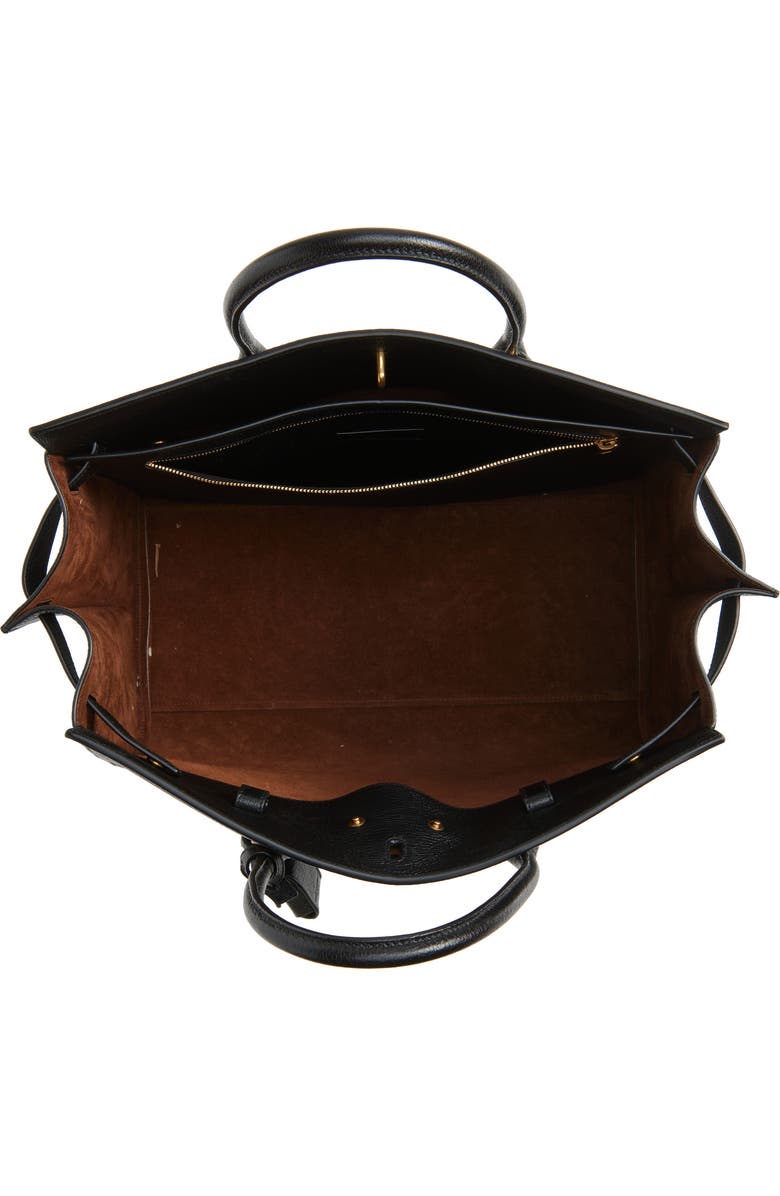 Saint Laurent Large Sac de Jour Leather Tote, Alternate, color, Black/ Toasted Brown