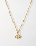 Edge of Ember Evil Eye Diamond Necklace