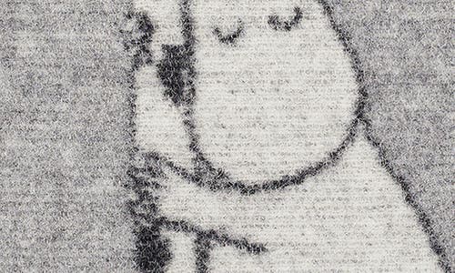 Klippan Kids' Handmade Moomin Woven Wool Seat Pad In Gray