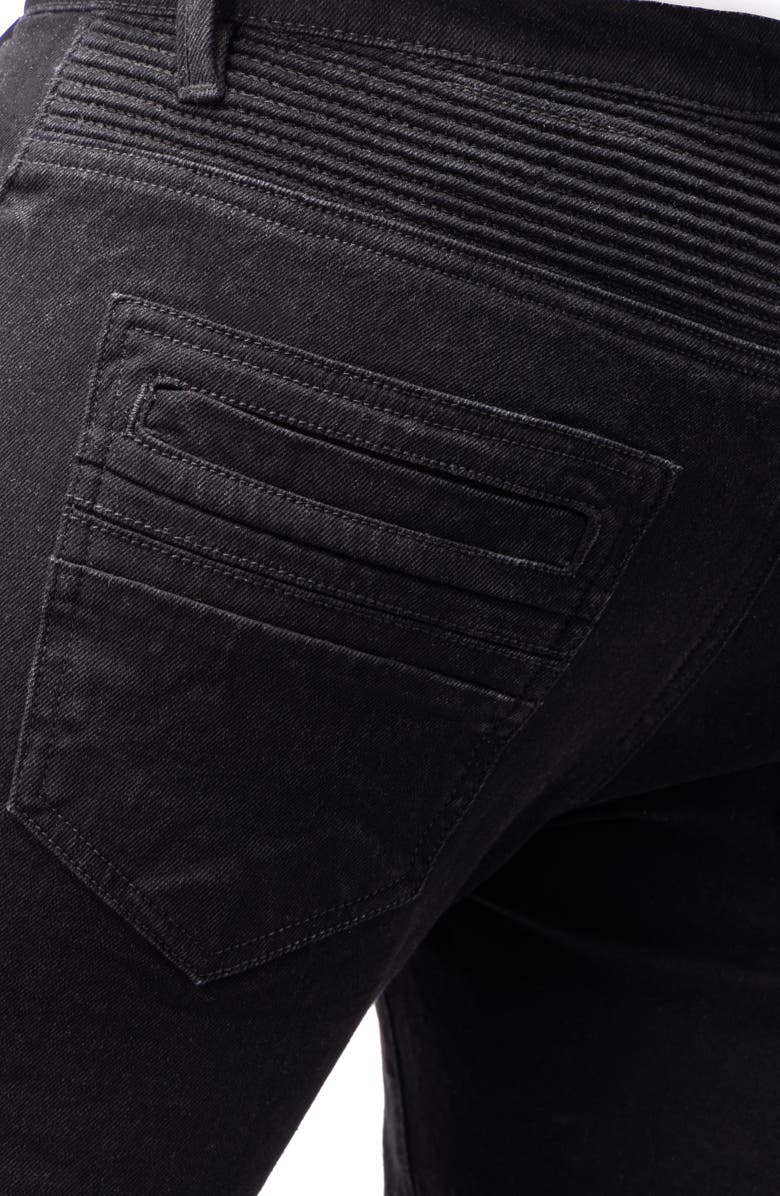 XRAY Stretch Moto Skinny Jeans, Alternate, color, 
