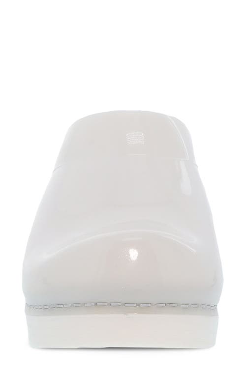 Dansko Sonja Platform Clog In White