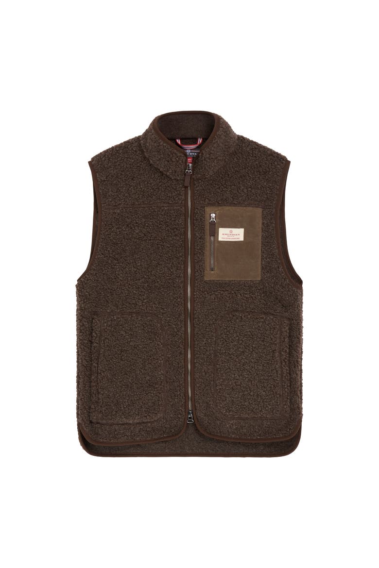 Heroes Wool Fleece Vest Womens, Main, color, Cowboy