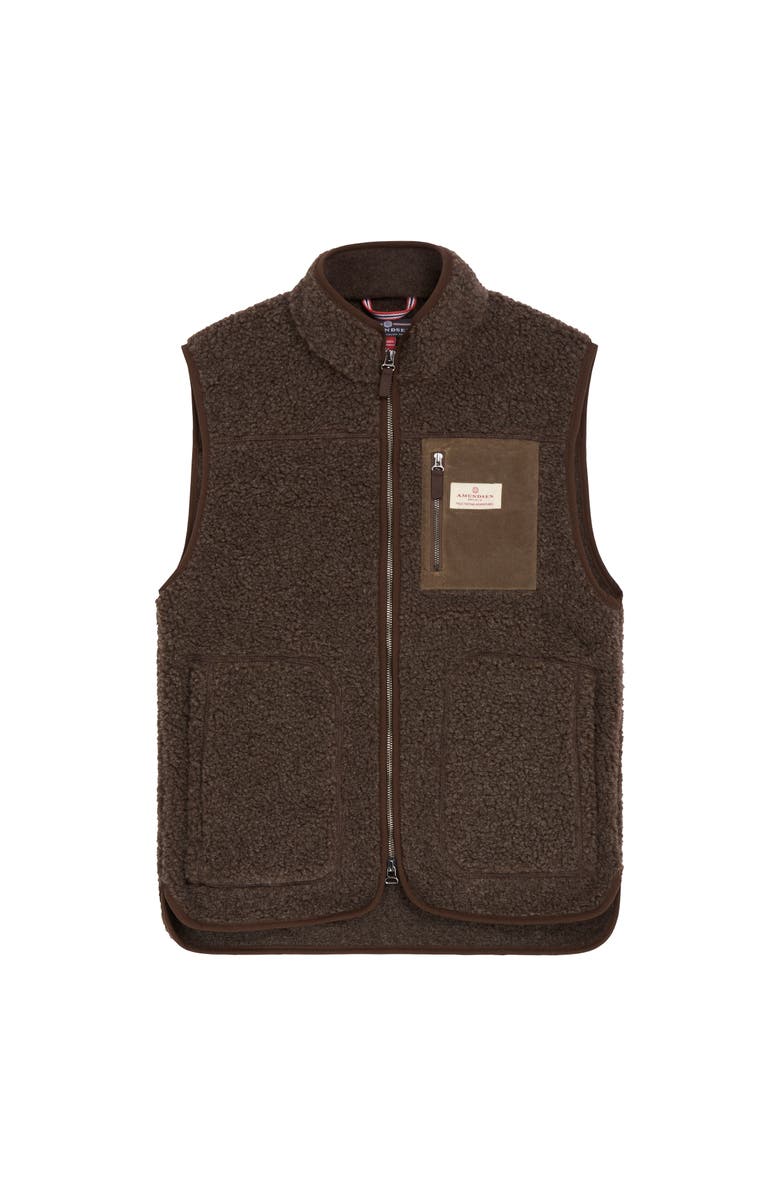 Amundsen Heroes Wool Fleece Vest Womens, Main, color, Cowboy