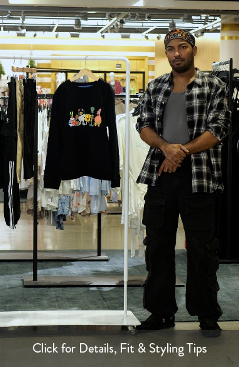 Kids' SpongeBob SquarePants<sup>™</sup> Stonewashed Graphic Sweatshirt, sales video thumbnail