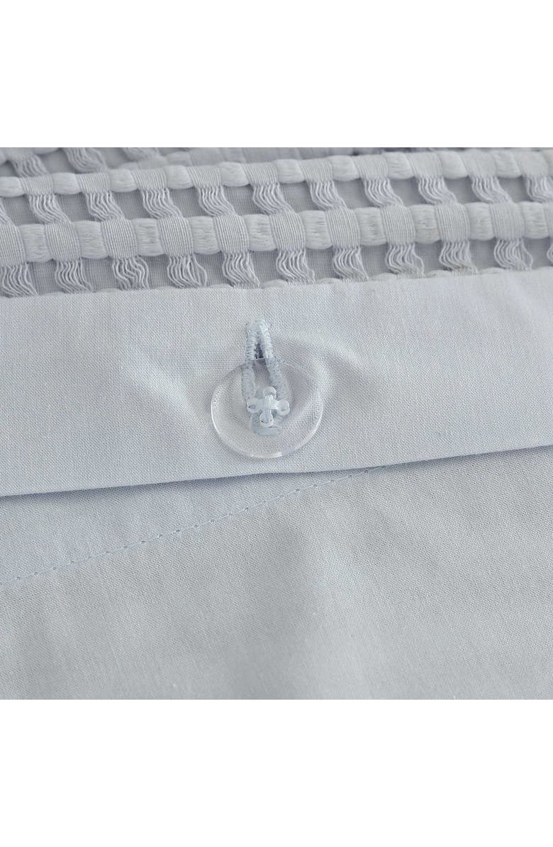 Kenneth Cole Solid Waffle Knit Full/Queen Duvet Cover & Sham Set, Alternate, color, Lt-Pastel Blue