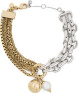 Kate Spade New York chain reaction two-tone bracelet