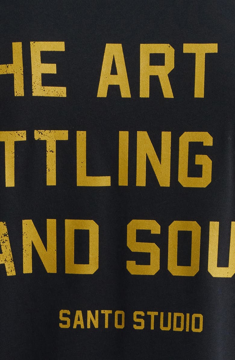 SANTO STUDIO Boxing Division Long Sleeve Graphic T-Shirt, Alternate, color, Black