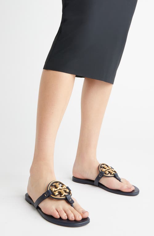 Tory Burch Metal Miller Soft Leather Sandal In Multi