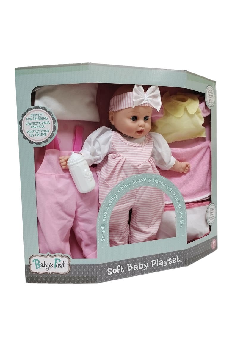 16" Soft Baby Doll Playset, Alternate, color, Multicolored