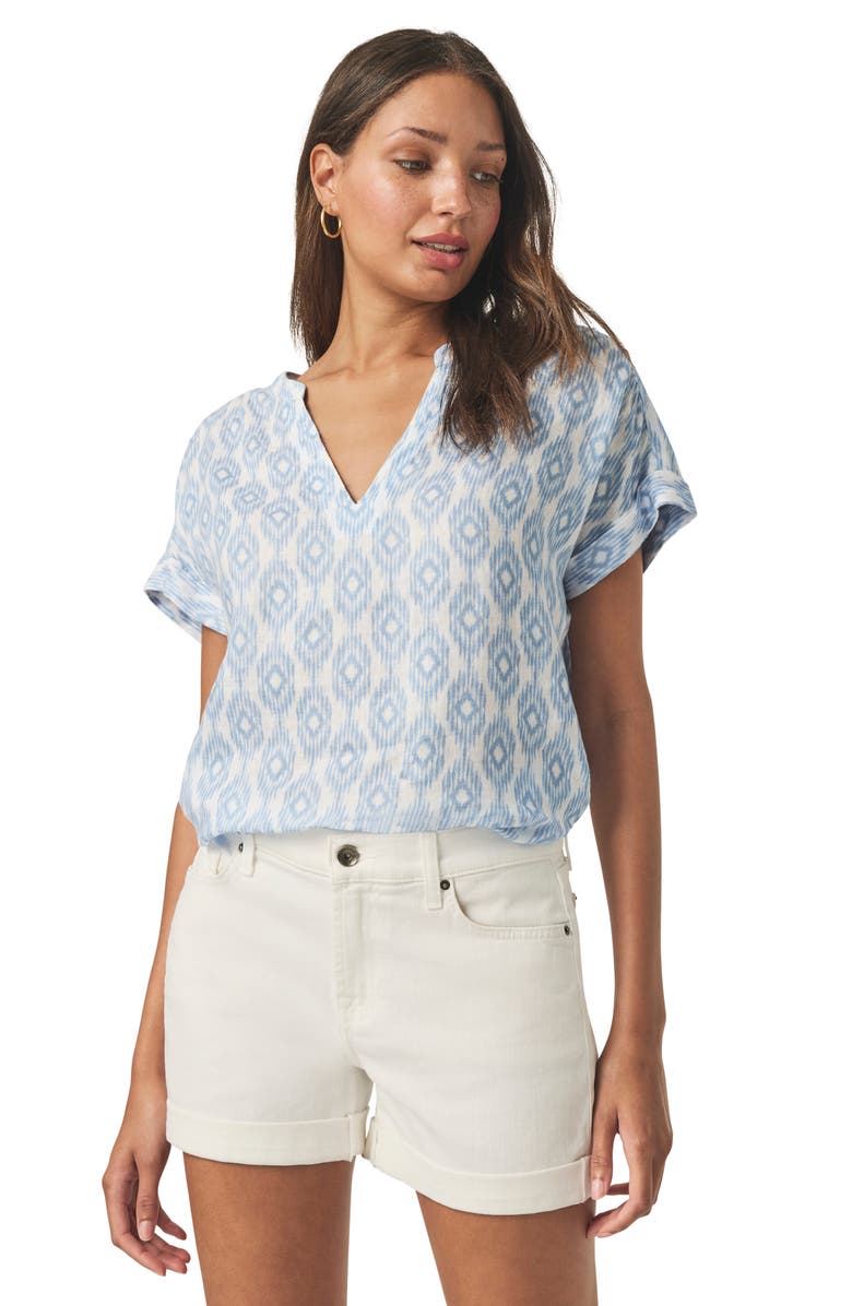 Splendid St.Tropez Linen Blend Top, Alternate, color, 