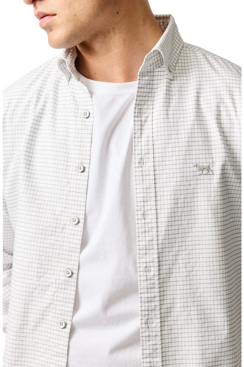Oxford Riverhead Check Sports Fit Shirt, Alternate, color, PEBBLE