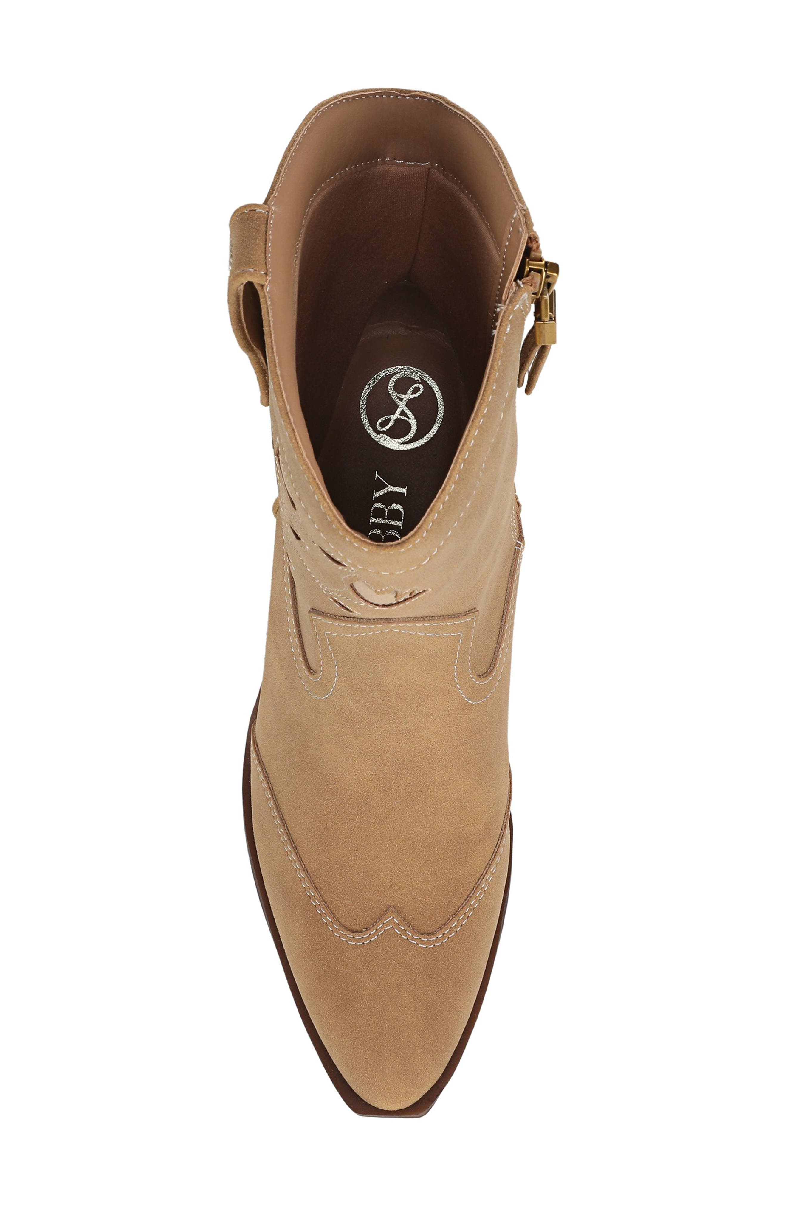 Flash Western Faux Leather Bootie, Alternate, color, ACORN