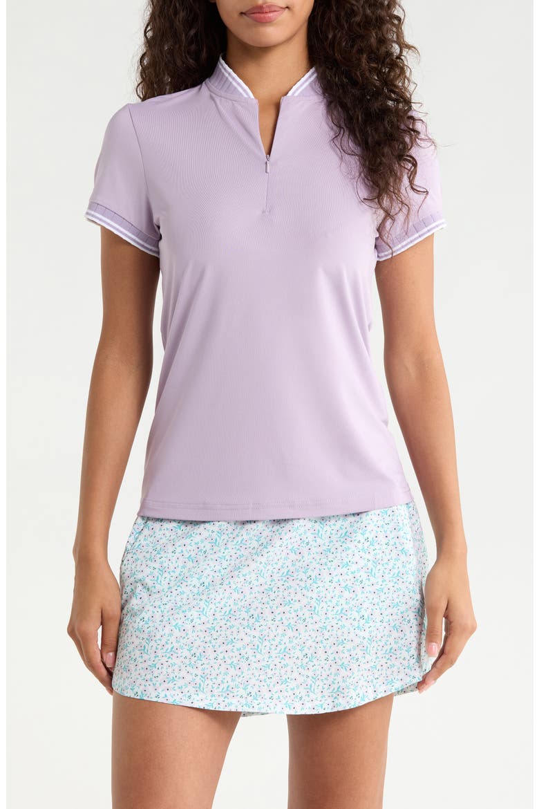 Tara Half Zip Top, Main, color, LAVENDER FROST