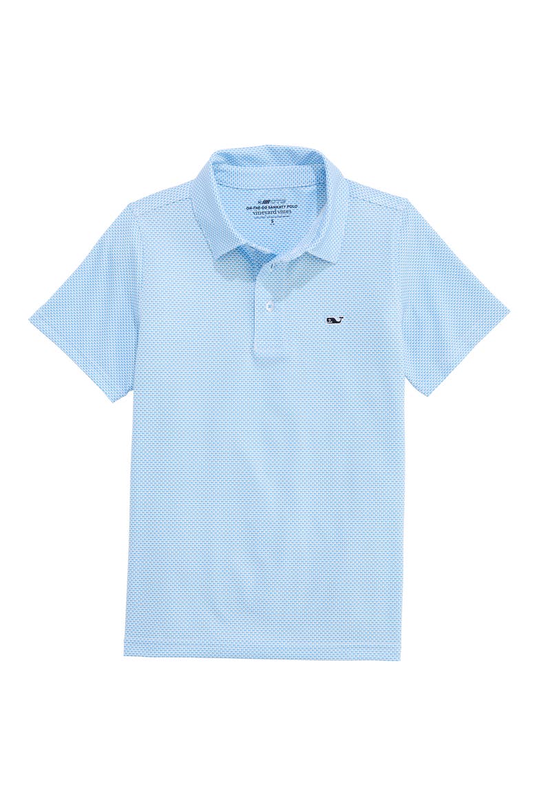 Kids' Print Polo, Main, color, K137 MICRO