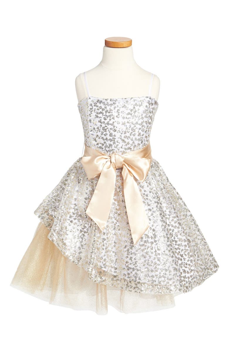 Un Deux Trois Sequin Dress, Main, color,