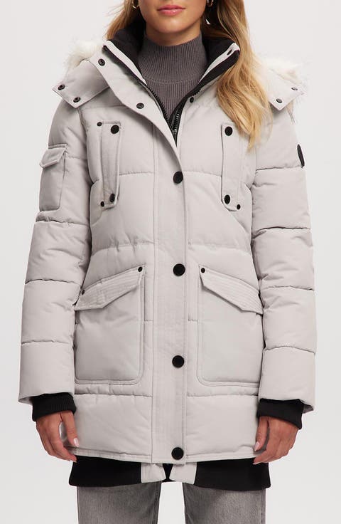 Astrid Heavyweight Faux Fur Trim Jacket