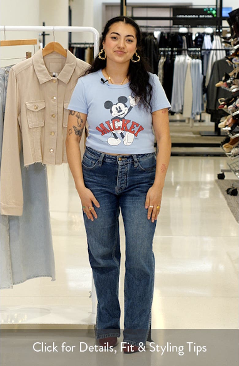 Mickey Mouse Cotton Graphic Baby Tee, sales video thumbnail