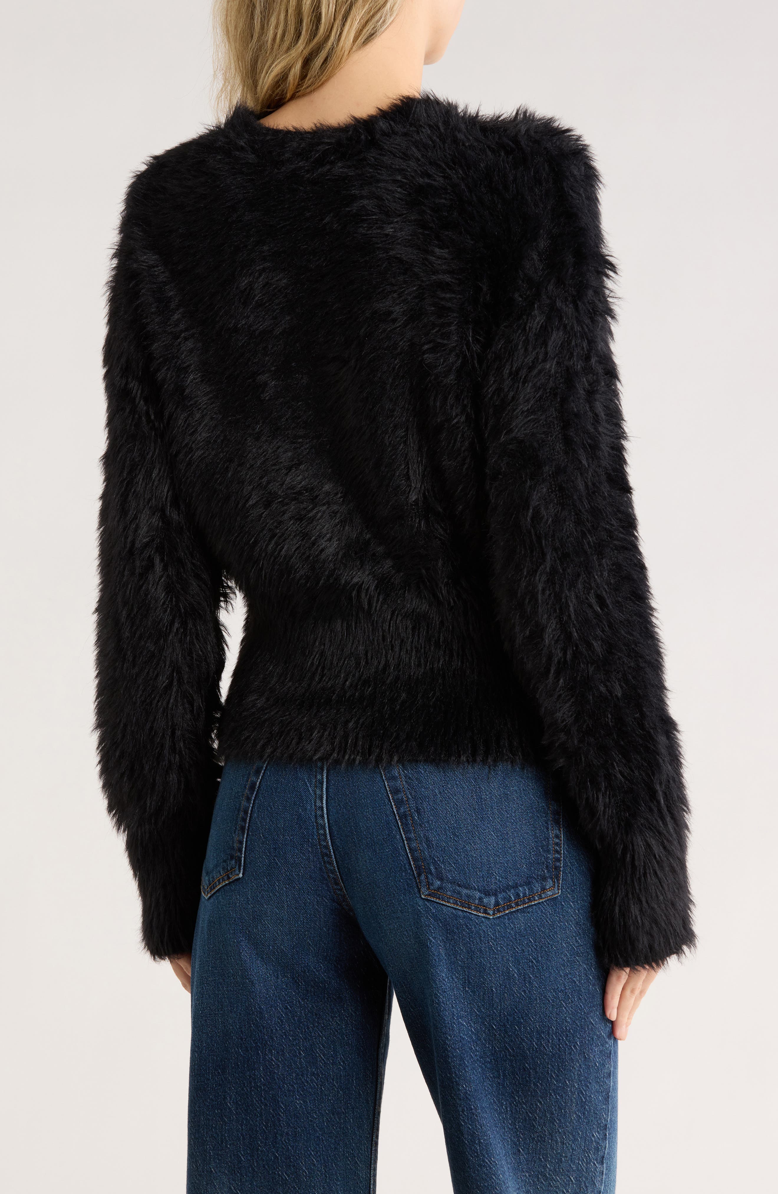 Fluffy Crop Sweater - image 2