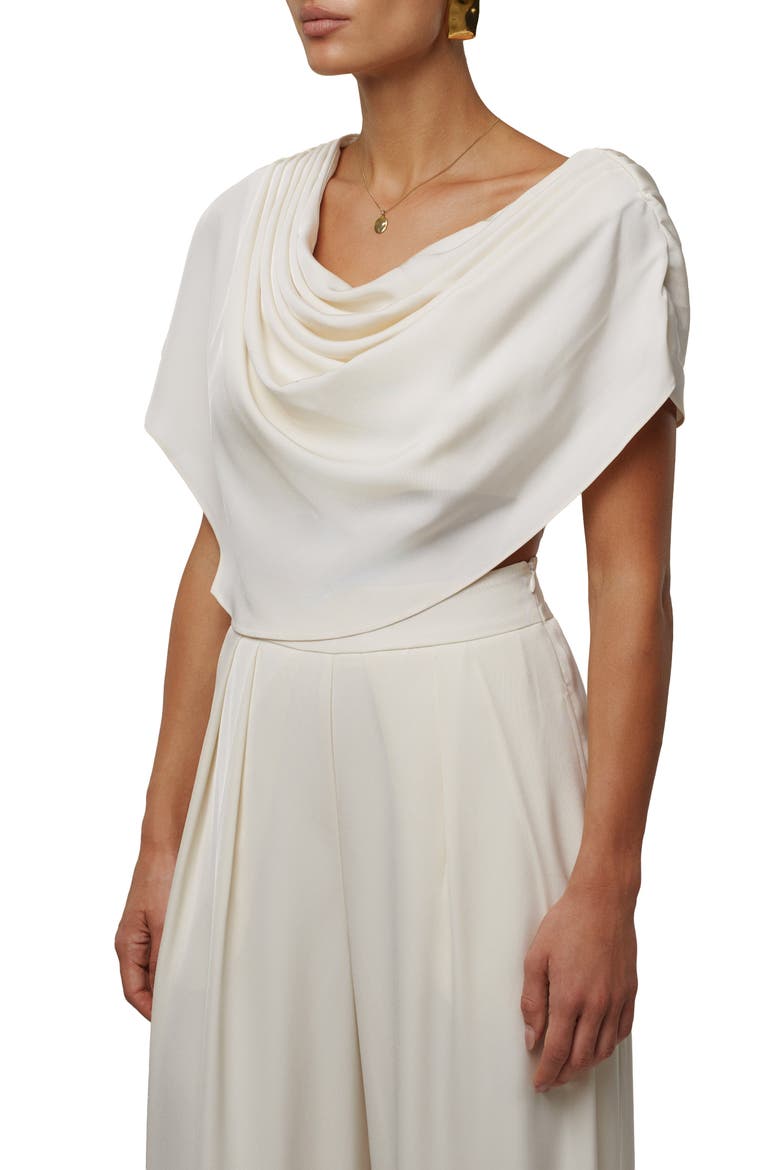Gleam and Glow Satin Top, Alternate, color, Buttercream