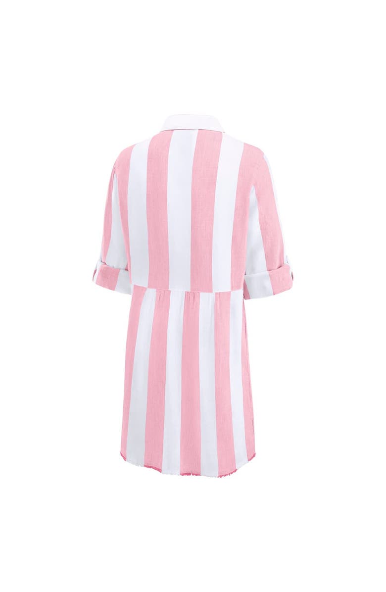 Tommy Bahama Women's Tommy Bahama  Pink Philadelphia Phillies Rugby Beach Boyfriend Full-Button Top, Alternate, color, Pink