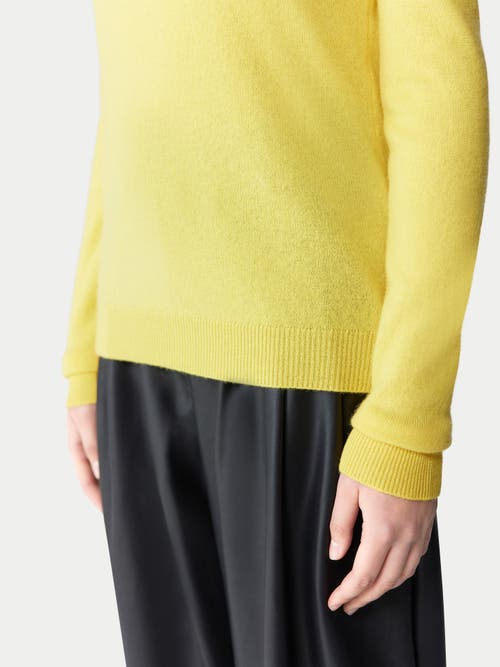 Gobi Mongolian Cashmere Cashmere Hat And Sweater Set In Maize
