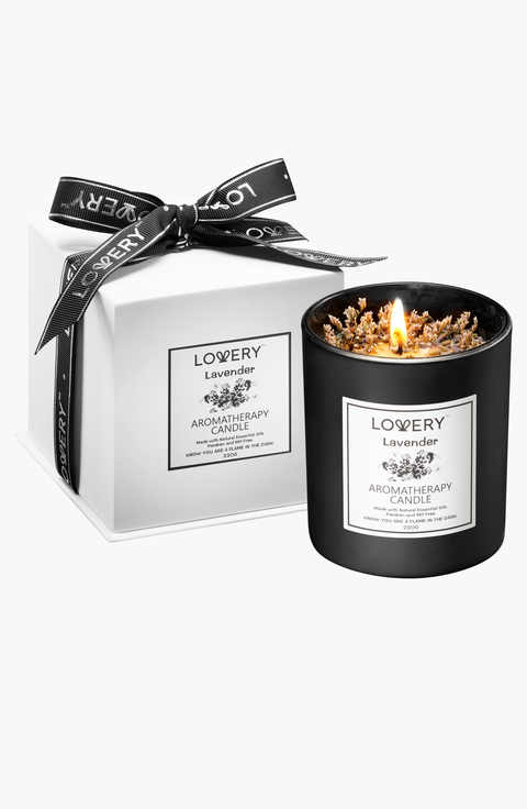 Lavender Luxury Aromatherapy Scented Candle Gift Set