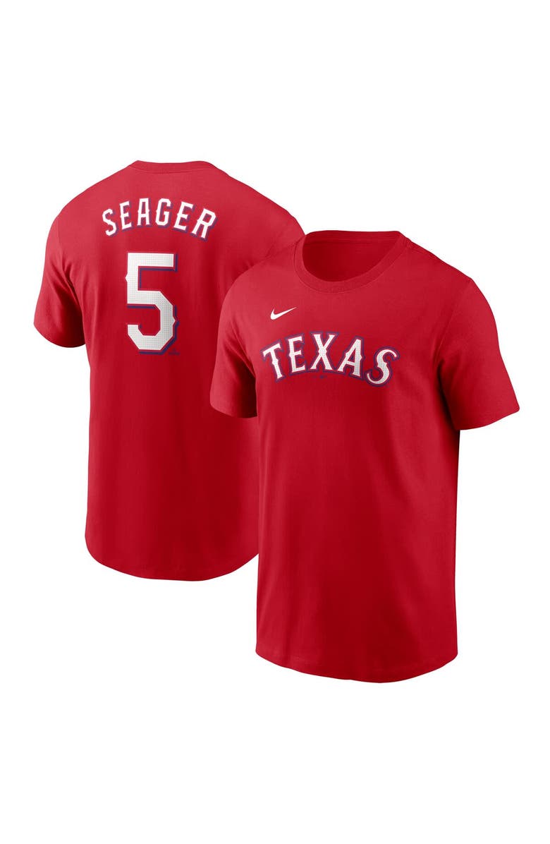 Nike Men's Nike Corey Seager Red Texas Rangers Fuse Name & Number T-Shirt, Main, color, Red