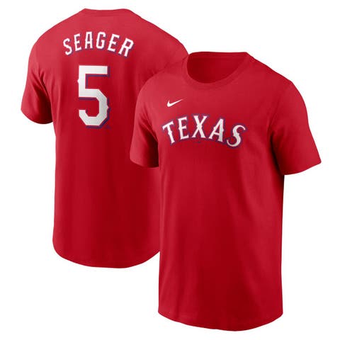 Men's Nike Corey Seager Red Texas Rangers Fuse Name & Number T-Shirt