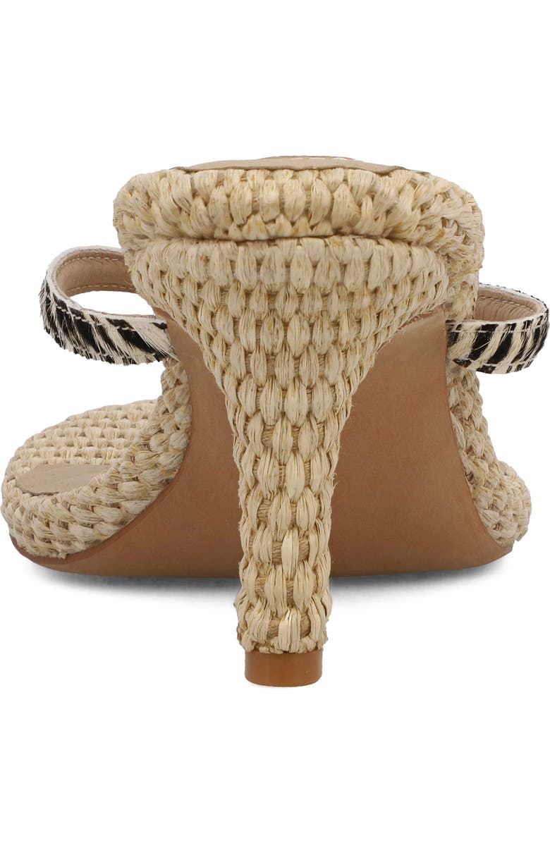 MIA Zania Genuine Calf Hair Sandal, Alternate, color, Zebra