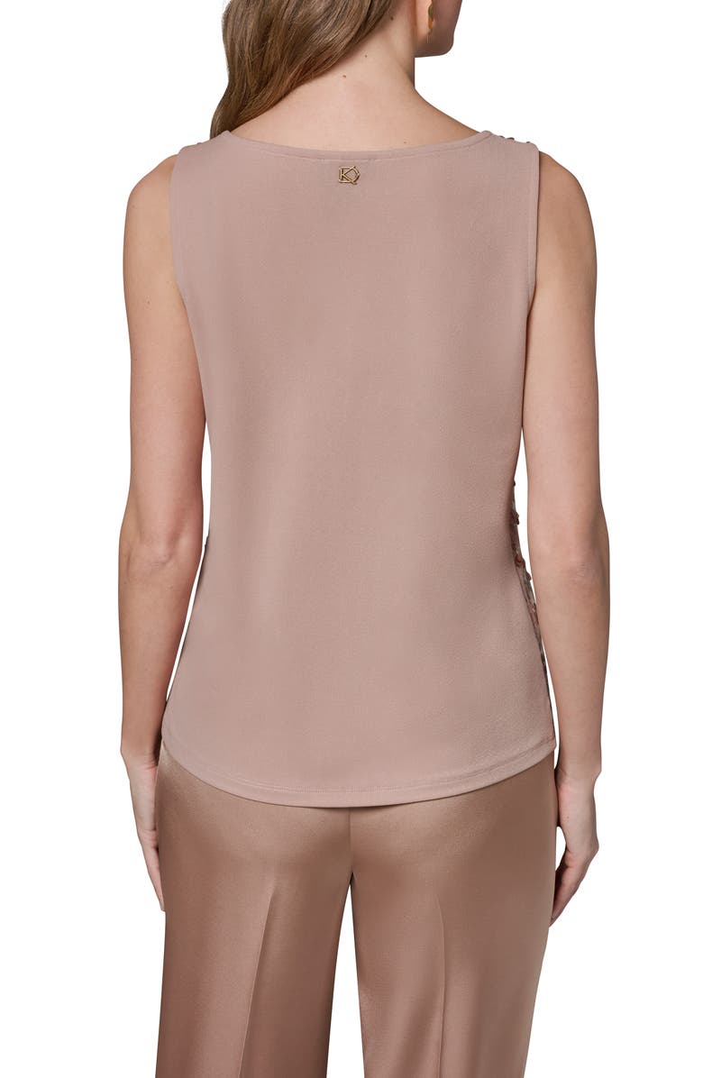 Donna Karan New York Sequin Scoop Neck Sleeveless Top, Alternate, color, Umbria