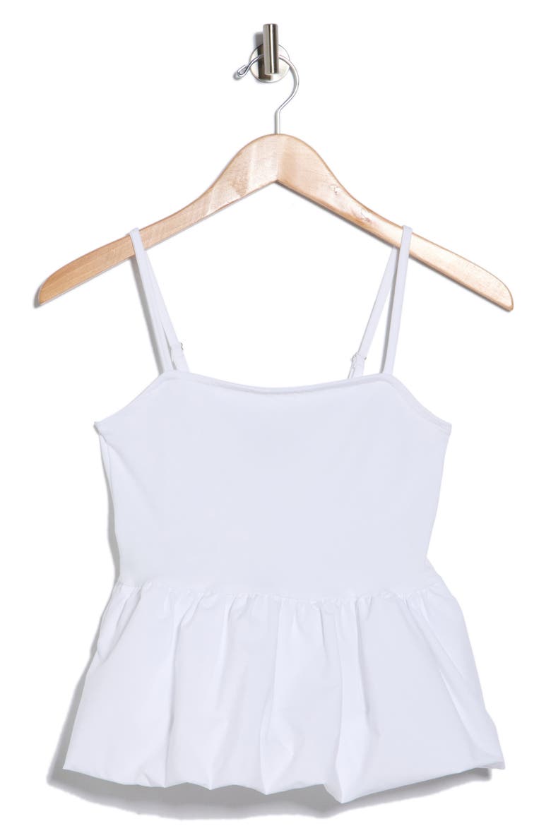 Bubble Hem Camisole, Alternate, color, WHITE