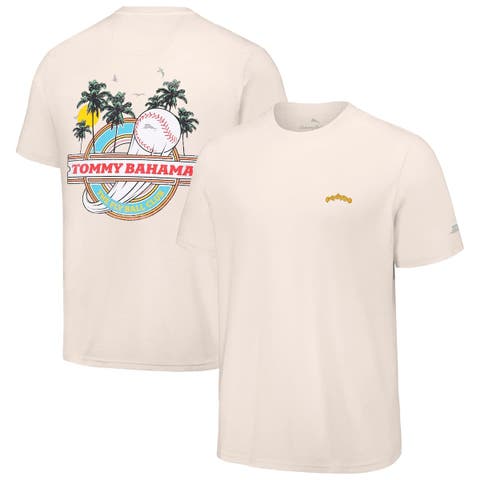 Men's Tommy Bahama  Cream San Diego Padres Fly Ball Club T-Shirt