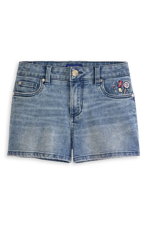 Kids' Embroidered Denim Shorts (Little Kid & Big Kid)