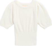 Walking on Sunshine Kids' Eyelash Short Sleeve Sweater
