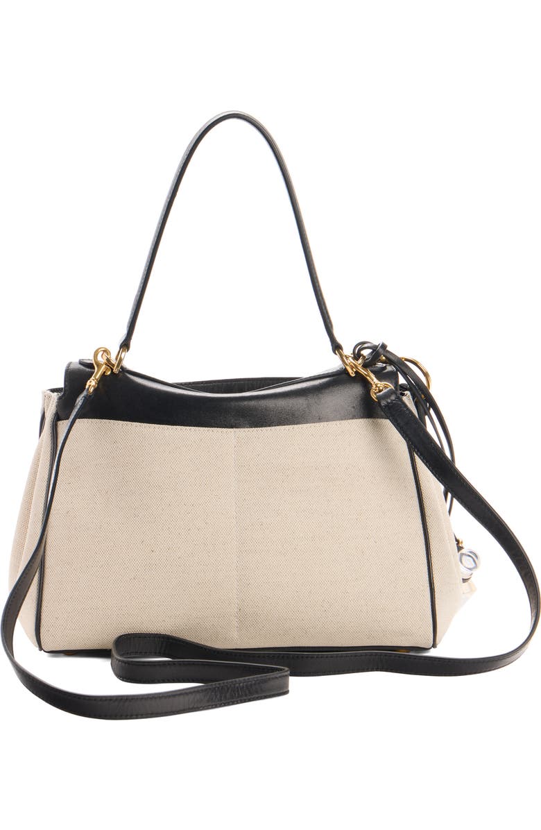 Balenciaga Small Rodeo Mixed Media Top Handle Bag, Alternate, color, 9260 Natural/ Black