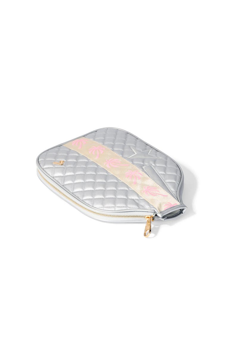 Volée Pickleball Paddle Cover, Alternate, color, Silver