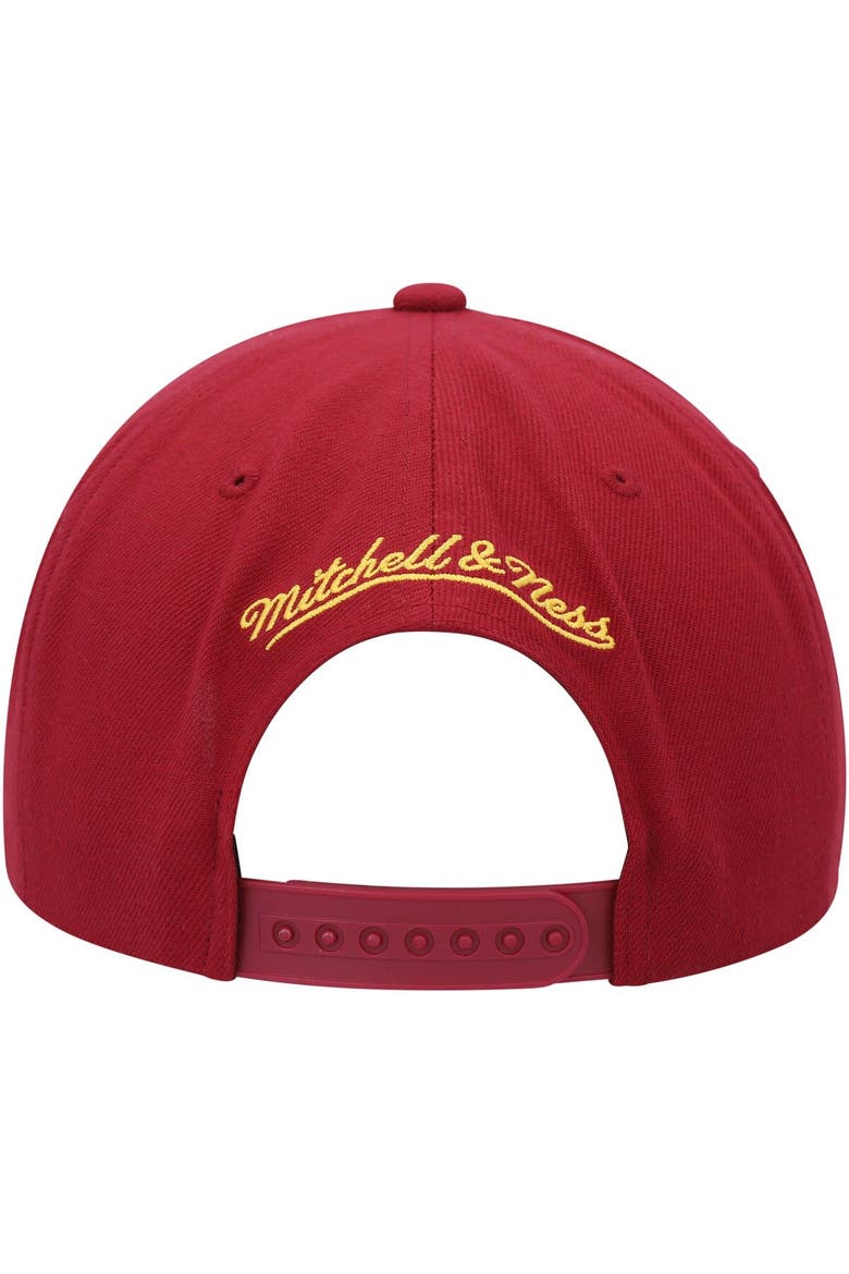 Men's Mitchell & Ness Red Denver Nuggets Side Core 2.0 Snapback Hat, Alternate, color, Red