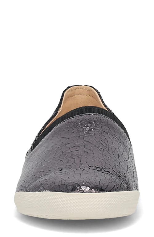 Frye Melanie Slip-on Flat In Pewter Mirror