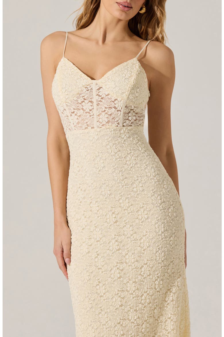 Floral Lace Knit Dress, Alternate, color, CREAM