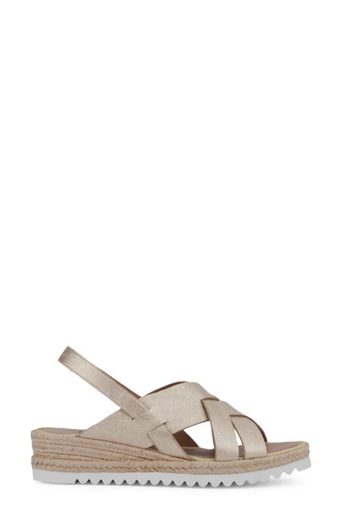 Aquatalia Amaya Water Repellent Slingback Espadrille Wedge Sandal