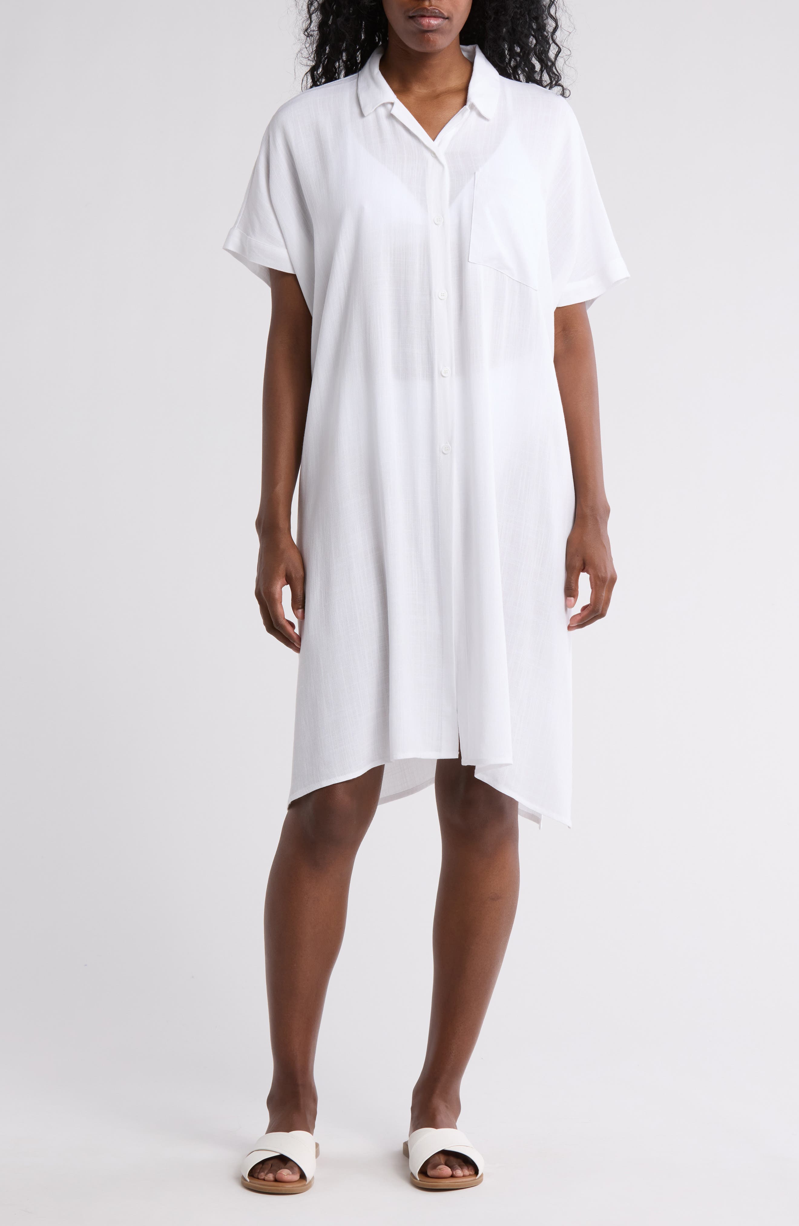 Everyday Button-Down Beach Cover-Up Tunic - image 3