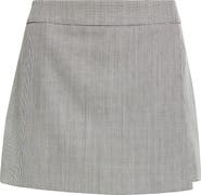 Golden Goose Journey Microhoundstooth Virgin Wool Mini Skort