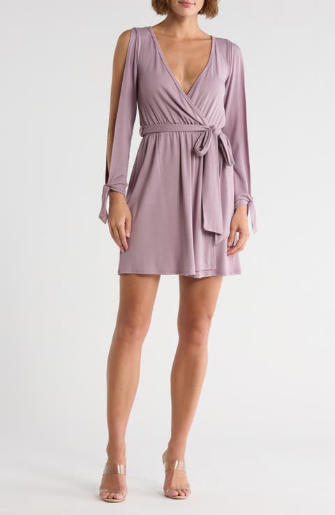 Long Sleeve Wrap Dress