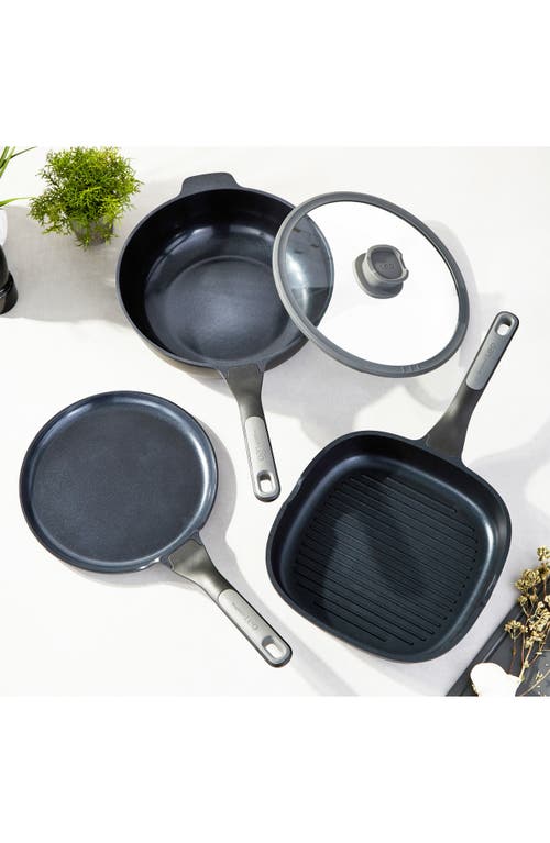 Berghoff Leo Stone 4-piece Cookware Set In Black