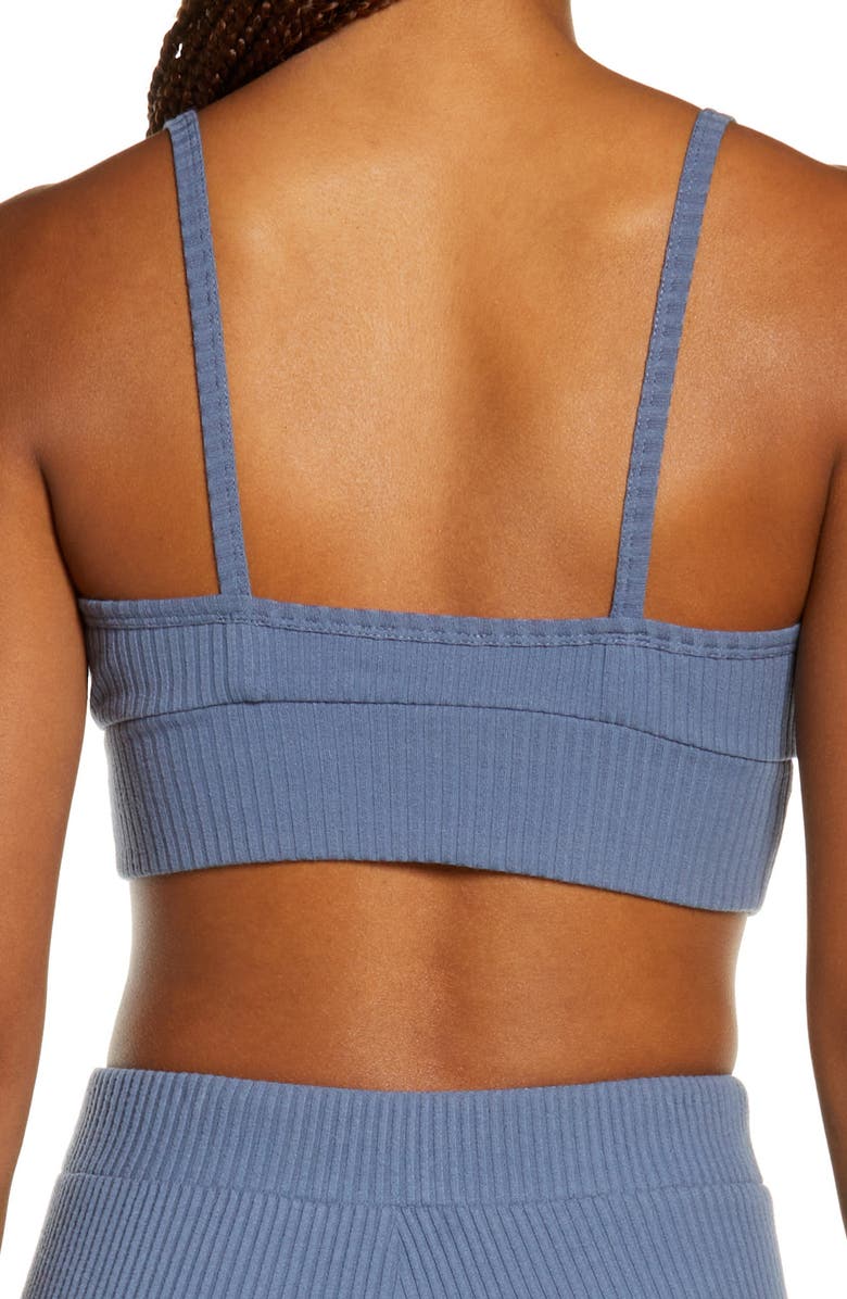 Onia Longline Lounge Cotton Bralette, Alternate, color, 