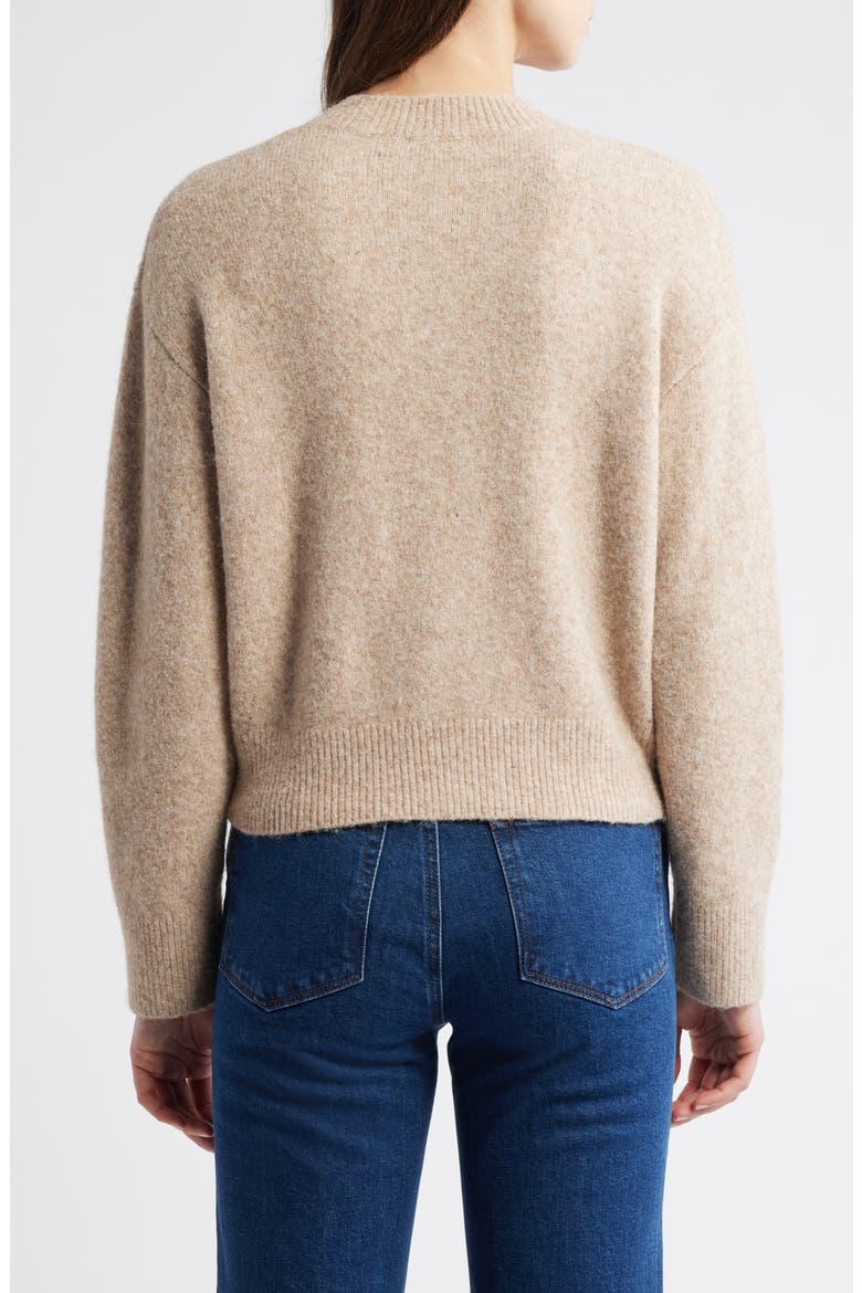Coralle Soutache Trim Cardigan, Alternate, color, SAND