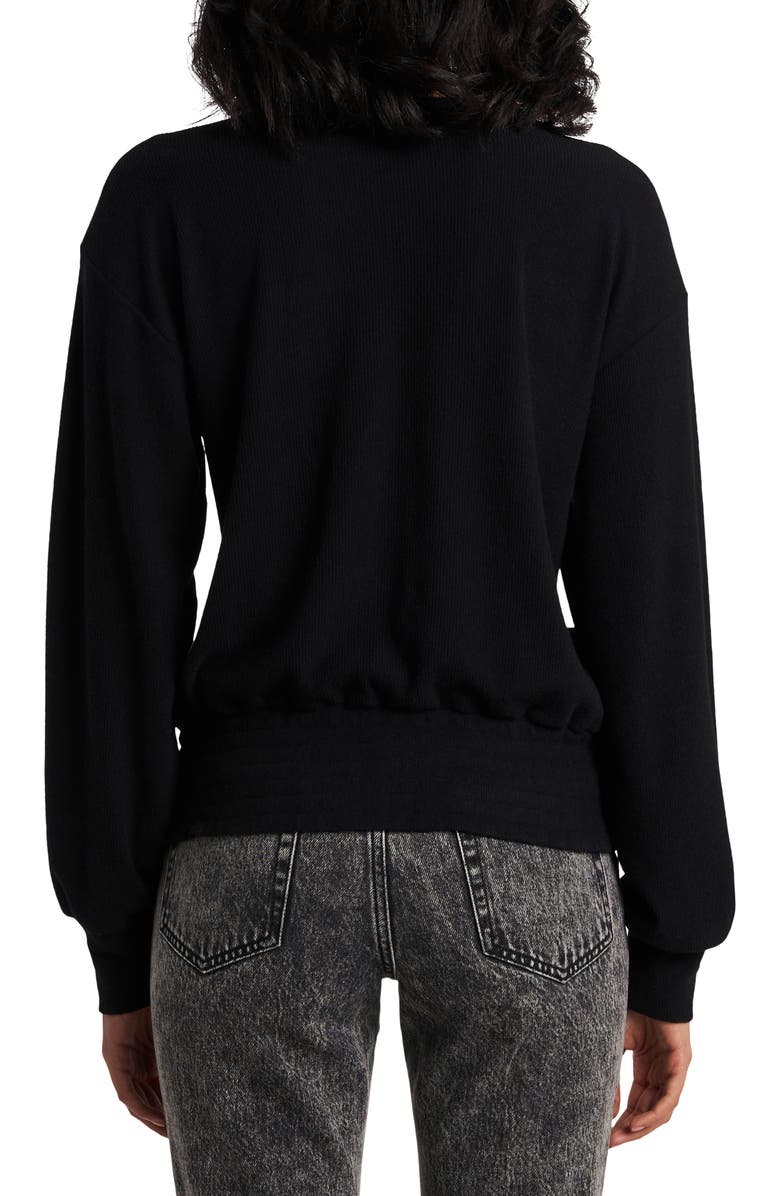 1.STATE Smocked Waist Blouson Long Sleeve Top, Alternate, color,