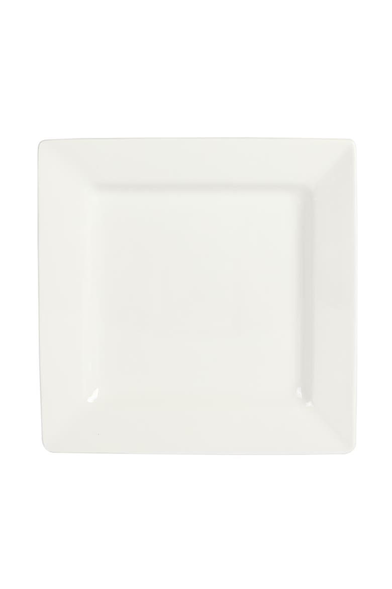 Zen Buffet Hard Square Porcelain Dinnerware Set, Alternate, color, White