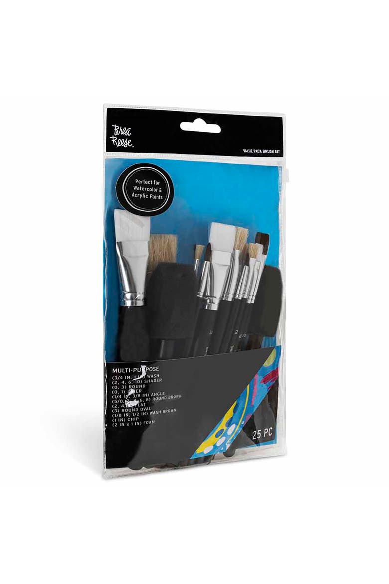 Brush Set Value Pack 25Pc, Alternate, color, Black
