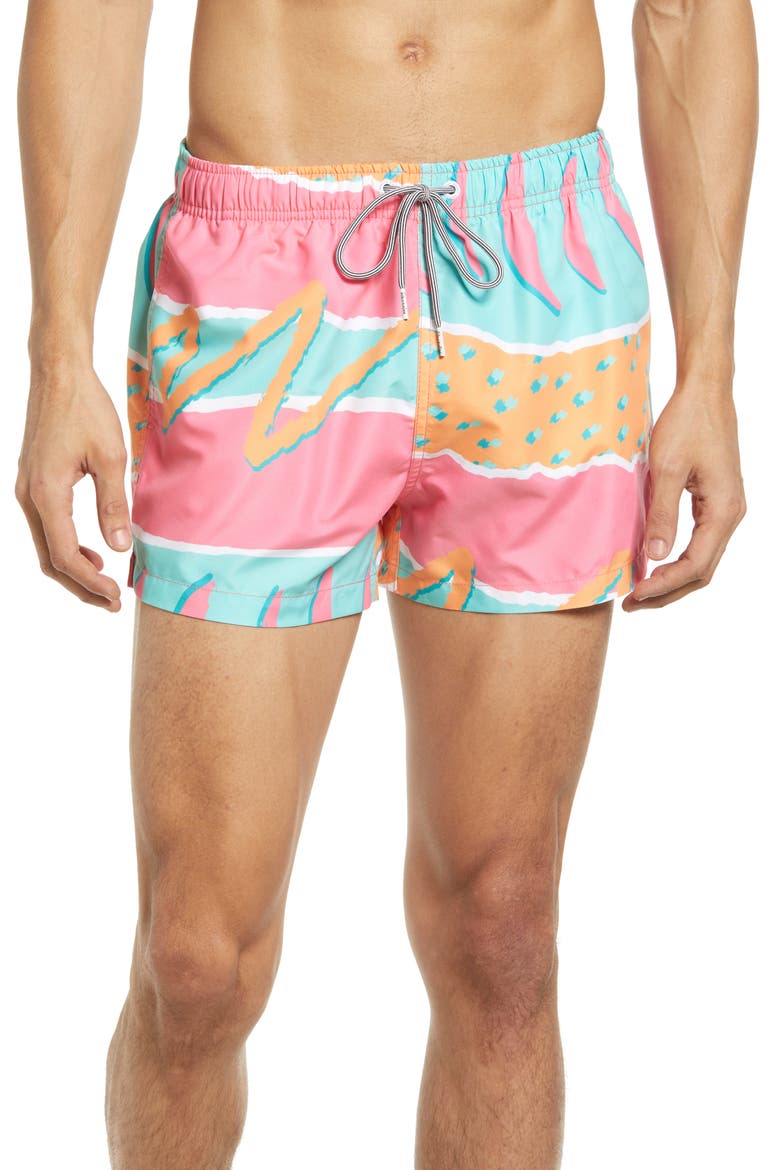 Print Swim Trunks, Main, color, MULTI